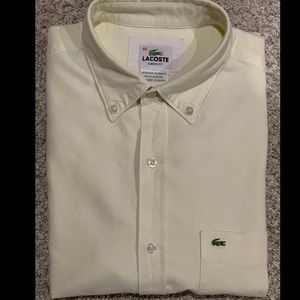 Mens Lacoste Button Down Shirt Size 40 XL